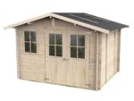 Alce Cortona Express 296×249 – Gerätehaus aus Holz – Mit Fenstern und Doppelflügeltür – 296x249x220 cm – Bild 3
