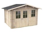 Alce Cortona Express 296×249 – Gerätehaus aus Holz – Mit Fenstern und Doppelflügeltür – 296x249x220 cm – Bild 4