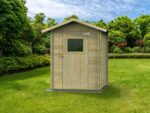 Alce Flavia 146×130 – Gartenhaus aus Holz – Mit Frontfenster – 146x130x194 cm