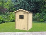 Alce Flavia 146×130 – Gartenhaus aus Holz – Mit Frontfenster – 146x130x194 cm – Bild 2