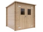 Alce Gallipoli 198×198 – Gerätehaus aus Holz – Mit Frontfenster – 204x205x197 cm – Bild 4
