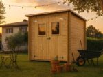 Alce Gallipoli 198×198 – Gerätehaus aus Holz – Mit Frontfenster – 204x205x197 cm – Bild 2