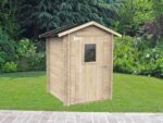 Alce Hobby 146×146 – Gerätehaus aus Holz – Mit Frontfenster – 146x146x204 cm – Bild 2