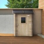 Alce Hobby 146×98 – Gerätehaus aus Holz – Mit Frontfenster – 146x98x197 cm