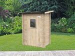 Alce Hobby 146×98 – Gerätehaus aus Holz – Mit Frontfenster – 146x98x197 cm – Bild 2