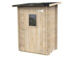 Alce Hobby 146×98 – Gerätehaus aus Holz – Mit Frontfenster – 146x98x197 cm – Bild 4