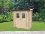 Alce Hobby 198×98 – Gerätehaus aus Holz – Mit Frontfenstern – 198x98x197 cm – Bild 2