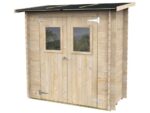 Alce Hobby 198×98 – Gerätehaus aus Holz – Mit Frontfenstern – 198x98x197 cm – Bild 4