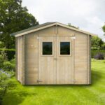 Alce Hobby 248×248 – Gartenhaus aus Holz – Mit Fenstern und Doppelflügeltür – 248x248x217 cm