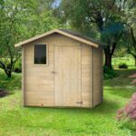 Alce Livia 198×130 – Gerätehaus aus Holz – Mit Frontfenster – 198x130x205 cm