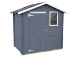 Alce Livia 198×130 grau – Gartenschuppen aus Holz – Mit Frontfenster – 198x130x205 cm – Bild 3