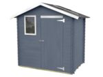 Alce Livia 198×130 grau – Gartenschuppen aus Holz – Mit Frontfenster – 198x130x205 cm – Bild 4