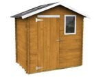 Alce Livia 198×130 Lärche – Gerätehaus aus Holz – Mit Frontfenster – 198x130x205 cm – Bild 3