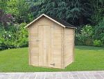Alce Marcella 146×130 – Gerätehaus aus Holz – Mit Satteldach – 146x130x185 cm – Bild 2