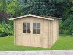 Alce Opera 300×250 – Gerätehaus aus Holz – Mit Fenstern und Doppelflügeltür – 300x250x219 cm – Bild 2