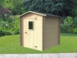 Alce Regis 198×198 – Gerätehaus aus Holz – Mit Frontfenster – 198x198x216 cm – Bild 3