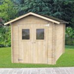 Alce Roby 198×198 – Gartenhaus aus Holz – Mit Fenstern und Doppelflügeltür – 198x198x215 cm