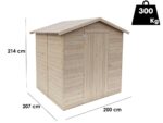 Alce Stefy 200×207 – Gerätehaus aus Holz – 200x207x214 cm – Bild 3