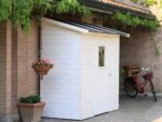 Alce Vaniglia 207×102 – Holz-Gerätehaus – mit Frontfenster