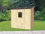 Alce Vaniglia 207×102 – Holz-Gerätehaus – mit Frontfenster – Bild 2