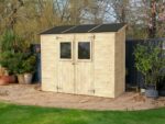 Alce Vaniglia 245×102 – Gerätehaus aus Holz – Mit Frontfenster – 245x102x222 cm – Bild 2