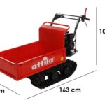Attila ATT 300 C – Motorschubkarre mit Raupen und ausziehbaren Seitenwänden – Tragfähigkeit 300 Kg