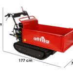 Attila ATT 500 C – Ausziehbare Raupenschubkarre – Tragfähigkeit 500 Kg