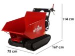 Attila ATT 500 D-L – Raupenschubkarre – Ladekapazität 500kg