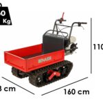 Benassi M353H – Ausziehbarer Raupentransporter – Tragkraft 350 kg