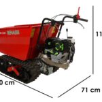 Benassi M503E DH – Akku-Raupendumper mit EGO-Motor – 56V 12Ah – mit hydraulischem Kippsystem
