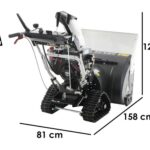 BlackStone B-ST 76 BSTE – Benzin-Schneefräse – Raupenantrieb – B&S 1450 Snow