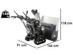 BlackStone B-ST 87 BSTE PLUS – Benzin-Schneefräse – Raupenantrieb – B&S 2100