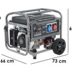 Blackstone BG 11050 – Benzin-Stromerzeuger mit Rädern und AVR-Regelung 7.8 kW – Dauerleistung 7.5 kW Full-Power