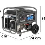 Blackstone BG 7550-X ES – Benzin-Stromerzeuger mit Rädern und AVR-Regelung 5.4 kW – Dauerleistung 5 kW – 230V