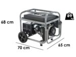 Blackstone BG 9050 – Benzin-Stromerzeuger mit Rädern und AVR-Regelung 6.6 kW – Dauerleistung 6 kW Full-Power