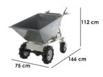 BlackStone BS-CAR 500 E-D – Akku-Schubkarre – Batterie 48V/25Ah