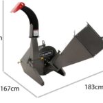 BlackStone BTC 100 – Häcksler für Traktor , Gartenschredder mit 4 Klingen – Schnittdurchmesser 100 mm