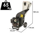 BlackStone DSP 70 J – Häcksler mit Verbrennungsmotor – 212-cm³-Benzinmotor
