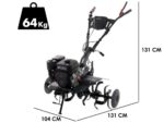BlackStone MHG 1800 – Benzin-Motorhacke mit 212 cm³ Hubraum – 7 PS