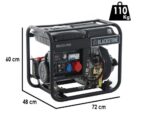 Blackstone OFB 8500-3 D-ES – Diesel-Stromerzeuger mit AVR-Regelung 6.3 kW – Dauerleistung 6 kW – 400V