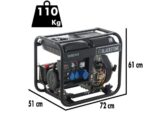 BlackStone OFB 8500 D-ES – Diesel-Stromerzeuger mit AVR-Regelung 6.3 kW – Dauerleistung 6 kW – 230V + ATS