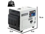 Blackstone SGB 8500 D-ES – Leiser Diesel-Stromerzeuger mit AVR-Regelung 6.3 kW – Dauerleistung 6 kW – 230V