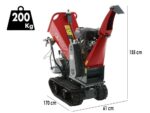 Blue Bird 310-SHL 1200 – Häcksler mit Raupenantrieb und Motorschubkarre – Loncin G420F Motor