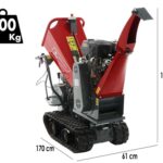 Blue Bird 310-SHL 1200 – Häcksler mit Raupenantrieb und Motorschubkarre – Loncin G420F Motor