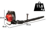Blue Bird BBL 801 Rückentragbarer Laubbläser – 2-Takt-Motor