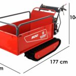 Blue Bird Carrier 500 – Ausziehbare Raupenschubkarre – Tragfähigkeit 500 Kg