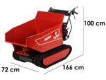Blue Bird Carrier 500 DH Raupendumber mit hydraulischer Dumper Mulde – Tragfähigkeit 500Kg