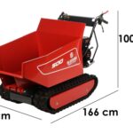 Blue Bird Carrier 500 DH Raupendumber mit hydraulischer Dumper Mulde – Tragfähigkeit 500Kg