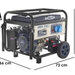 BullMach AMBRA 12000 E – Benzin-Stromerzeuger mit Rädern 8.5 kW – 230V + ATS