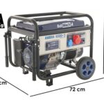 BullMach AMBRA 6500-3 – Benzin-Stromerzeuger auf Rädern mit AVR-Regelung 5.5 kW – Dauerleistung 5 kW – 400V